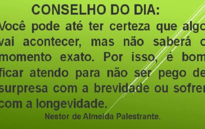 CONSELHO DO DIA 30/10/2017