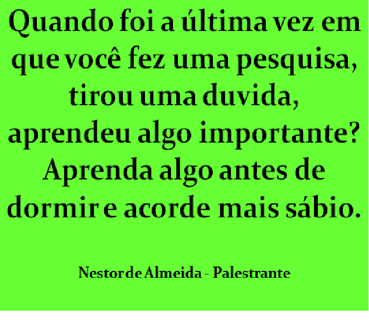 CONSELHO DO DIA 22/10/2017