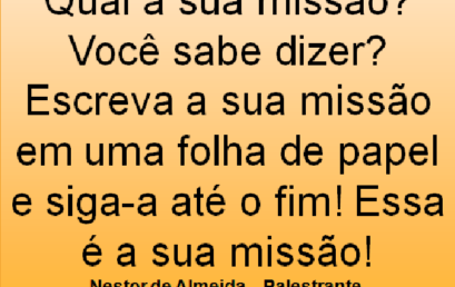 DICA DE SUCESSO DO DIA 24/11/2017