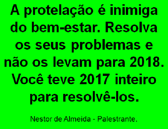 DICA DO DIA 28/12/2017