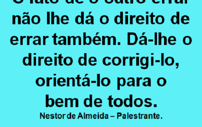 PARA REFLETIR! DIA 22/01/2018