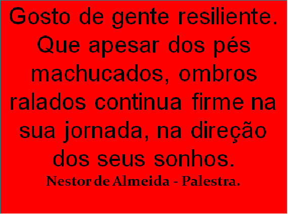 DICA DE SUPERAÇÃO. DIA 14/02/2018