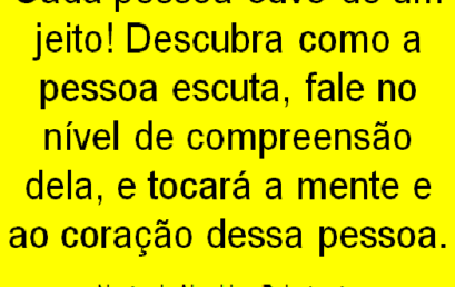 Dica de comunicação do dia 23/03/2018