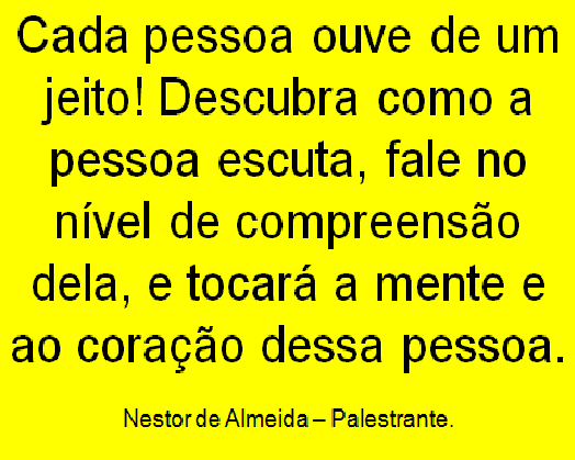Dica de comunicação do dia 23/03/2018