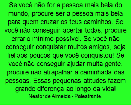 Dica de sucesso do dia 13/03/2018