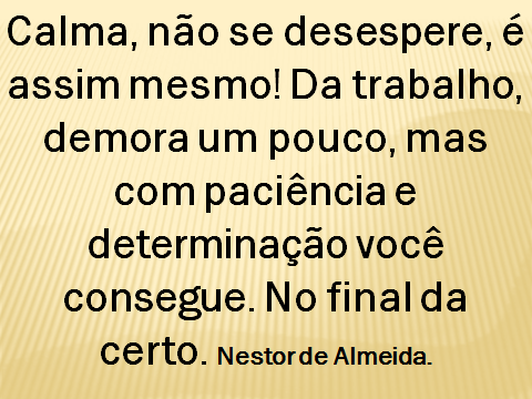 Conselho do dia 25/05/2018