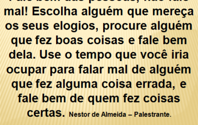 Dica do dia 08/05/2018