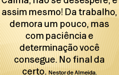 Conselho do dia 25/05/2018