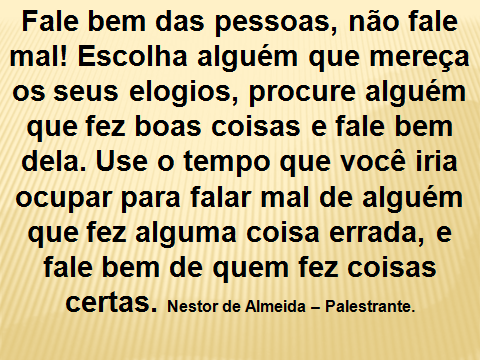 Dica do dia 08/05/2018