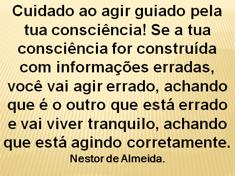 Conselho do dia  24/08/2018