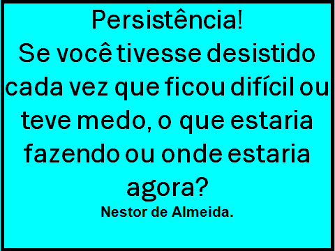 Conselho do dia 04/09/18