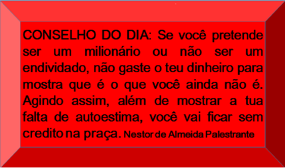 Dica de sucesso do dia 13/09/18