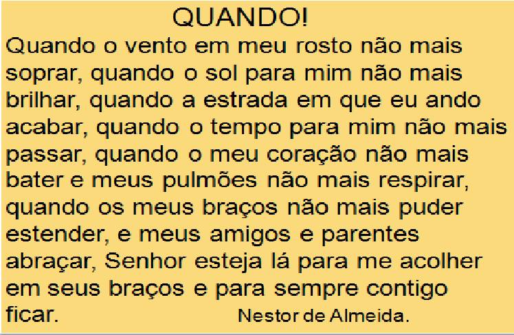 Para refletir! Dia 11/09/18