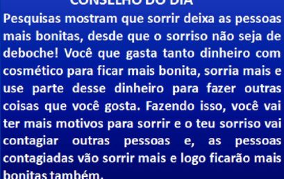 Conselho do dia 19/11/18