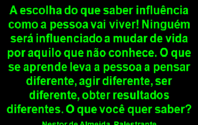 Dica do dia 13/11/18