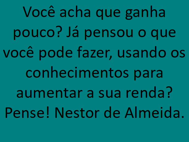 Conselho do dia 07/11/18