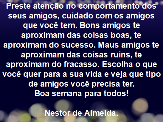 Dica do dia!