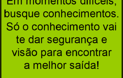 Dica para momentos difíceis.