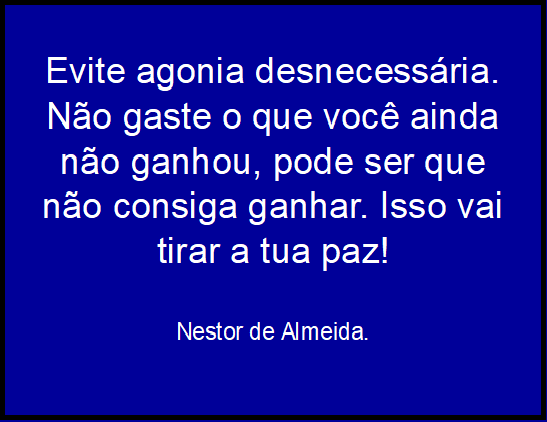 Para refletir!