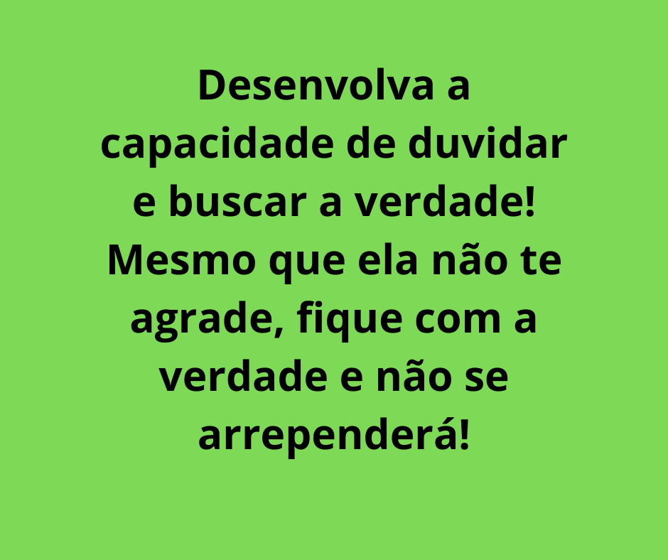Para refletir!