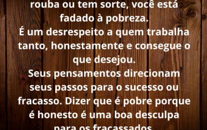 Para refletir.